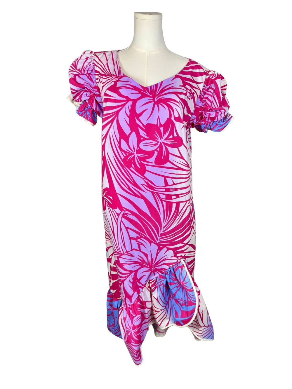 Volup Vintage 80s 90s Anuenue Authentic Hawaiian Botanical Print Miu Miu 2X